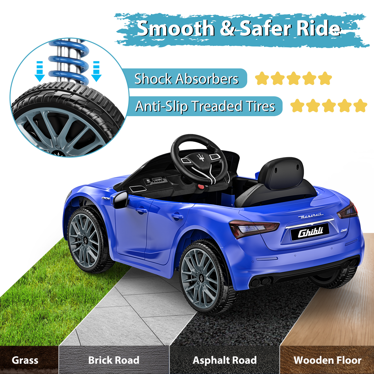 East Doll 12V Ride On Toy Licensed Maserati Ride on Car