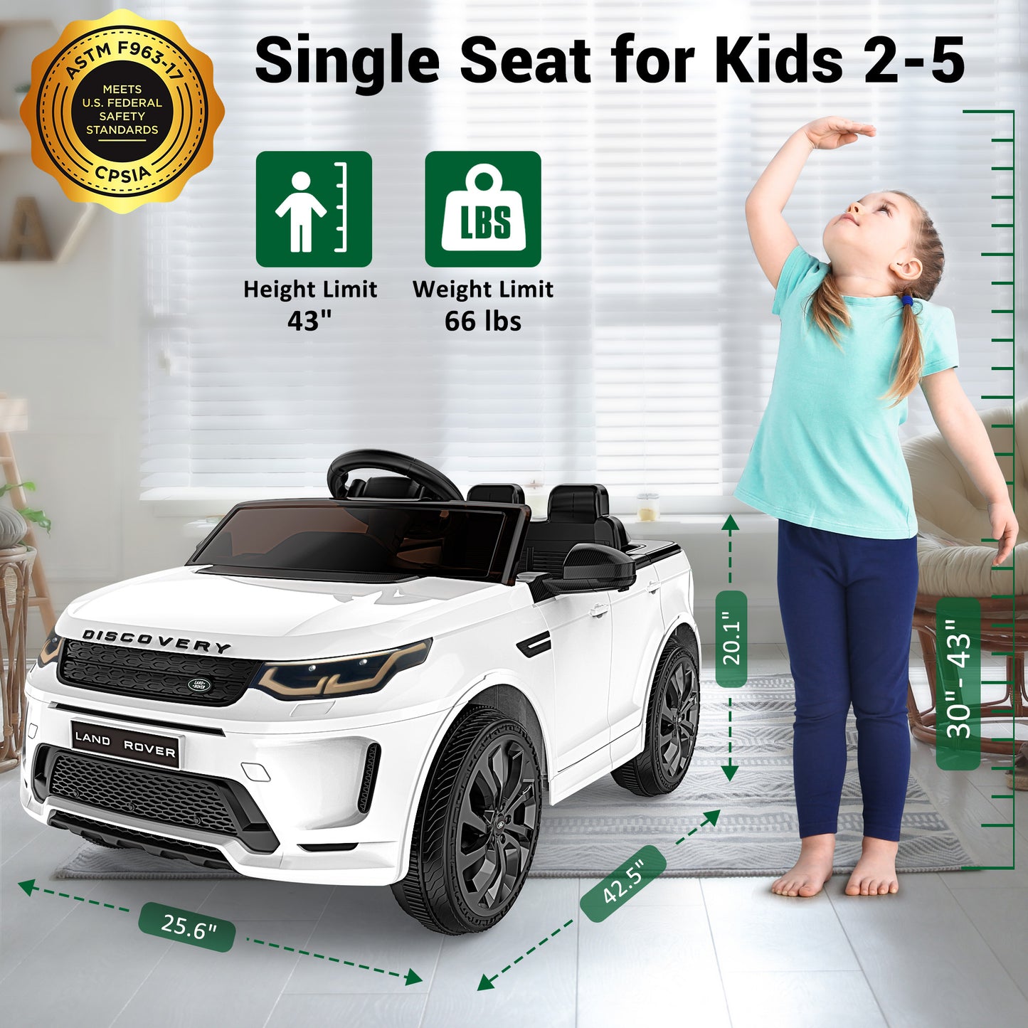 East Doll 12V Ride on Cars for Kids Licensed Land Rover