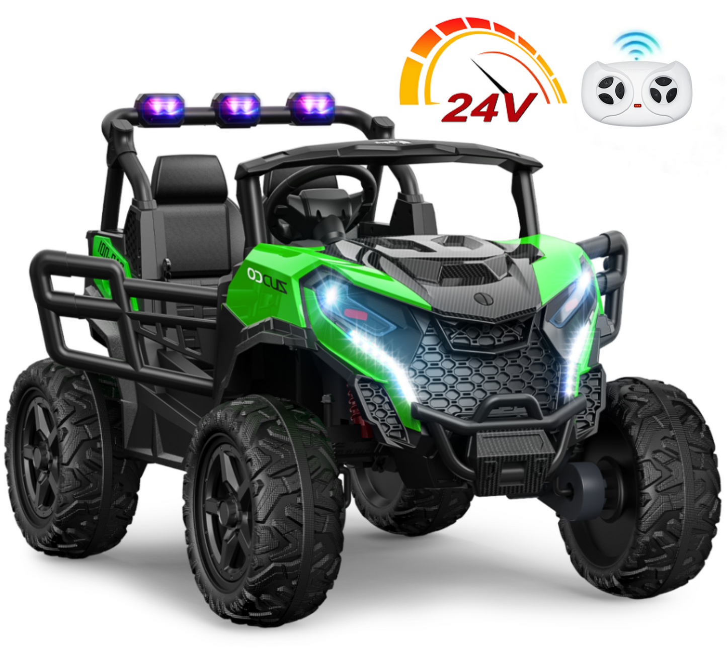 East doll 24V Kids Ride on UTV Car, 2 Seater Ride on Toy for Big Kids, Power Ride on Car for Boys, 4WD 800W Motors, Kid Electric Car Aged 3-8Y , 5.1 MPH , EVA Wheels, Remote Control, Music