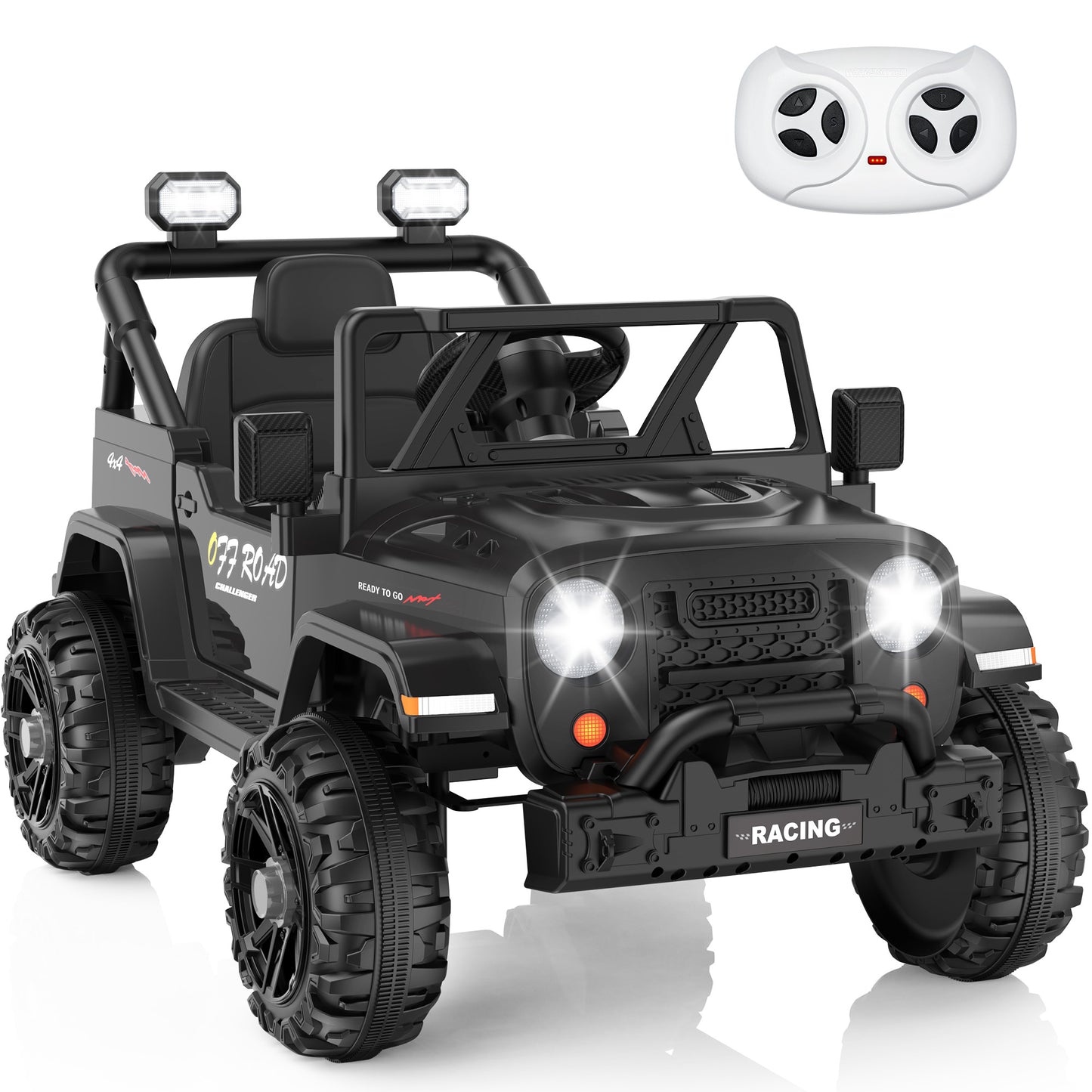 East doll 12V Ride on Car for Toddlers, Kids Electric Car with Remote Control, Bluetooth, Music, 3 Speeds for Kids Gifts