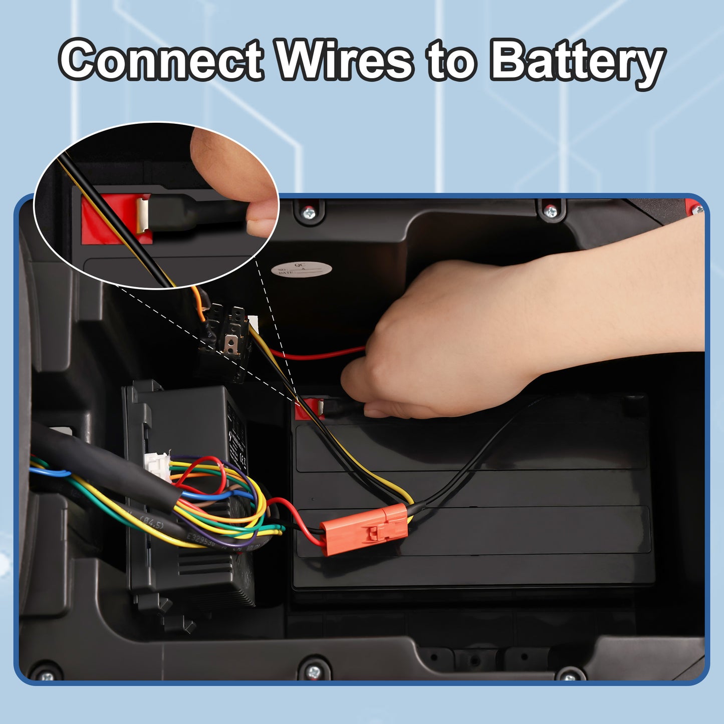 East doll 24V 7Ah Rechargeable Sealed Lead Acid Battery - Suitable for Most Kids Ride on Car - Battery Accessories