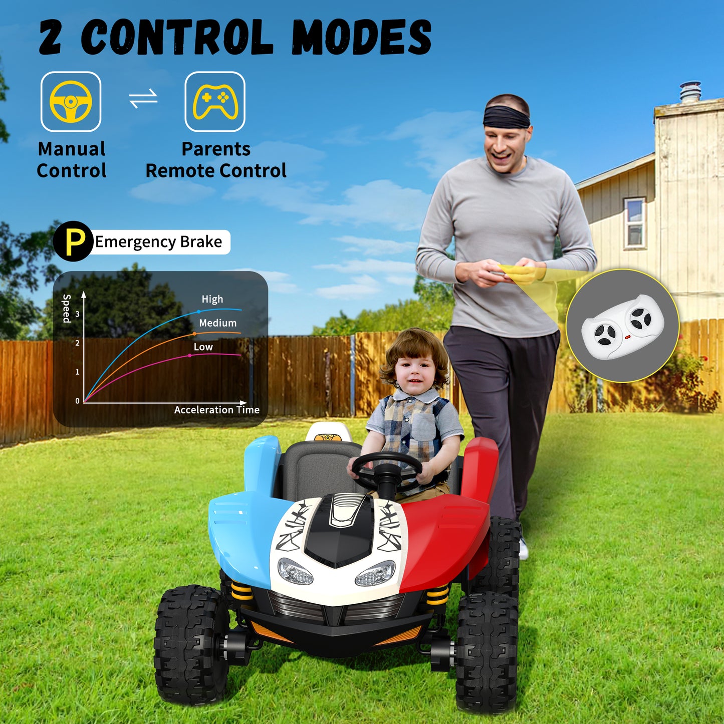 East doll 24V Ride On Car for Big Kids, 2 Seater