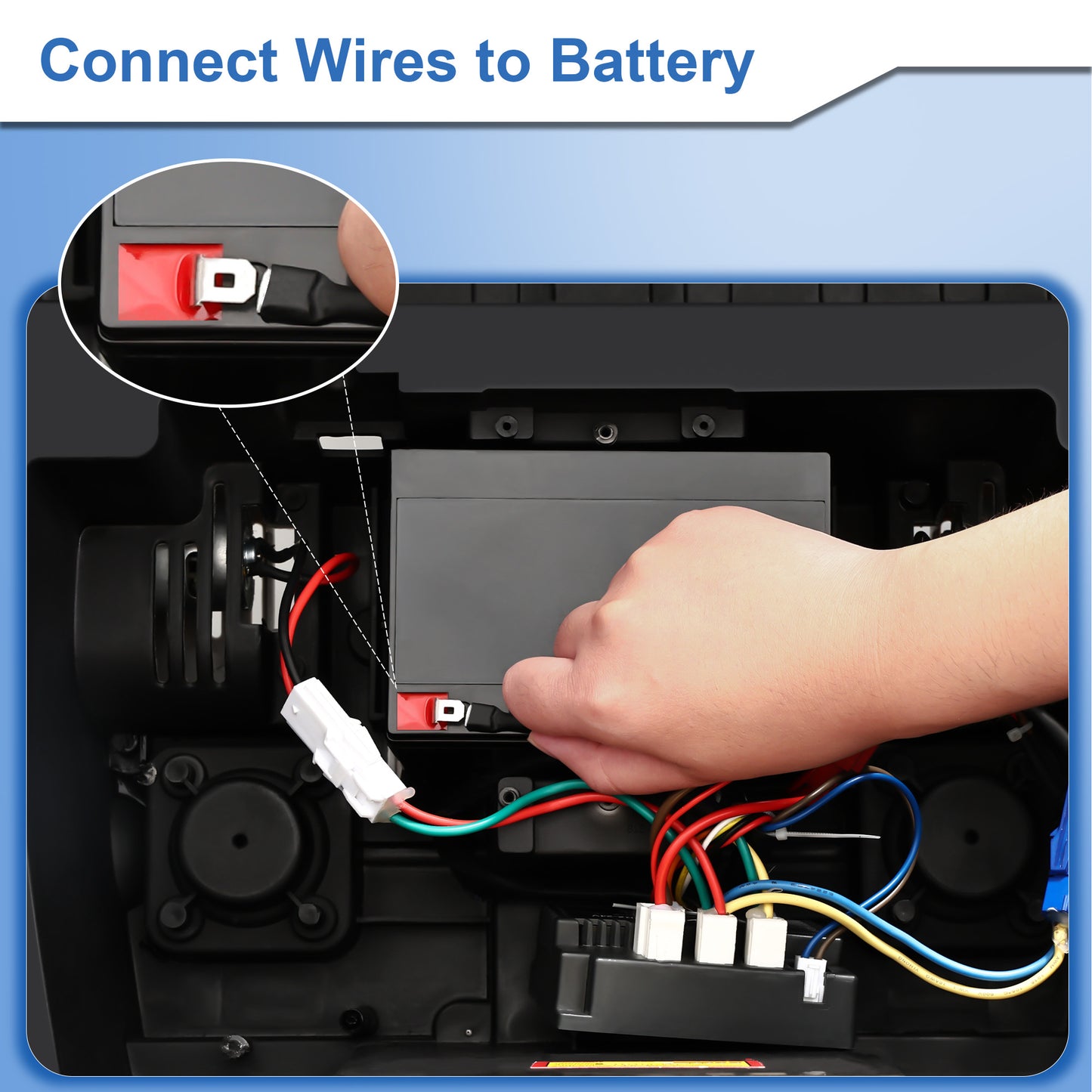 East doll 24V 7Ah Rechargeable Sealed Lead Acid Battery - Suitable for Most Kids Ride on Car - Battery Accessories