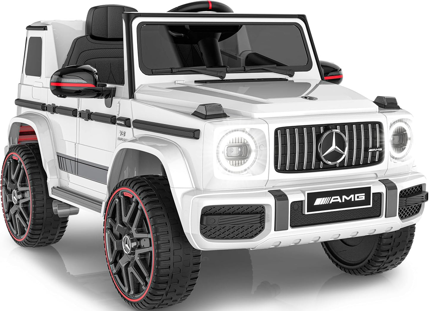 East doll 12V Power Ride on Toys for Toddlers, Kid Electric Car, G63 G Wagon Licensed Mercedes-Benz with Remote Controls, Aged 2-5Y