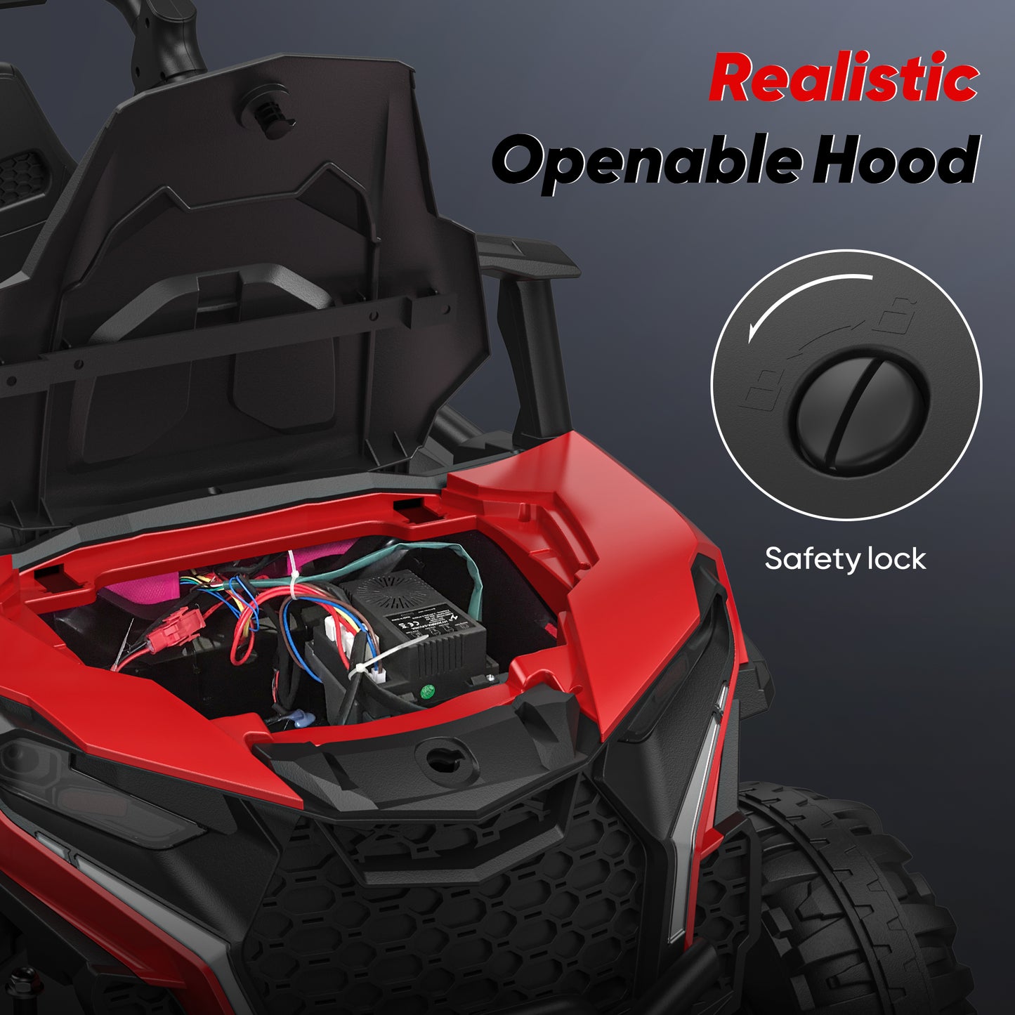 East doll 12V Powered Ride on UTV, 2 Seats