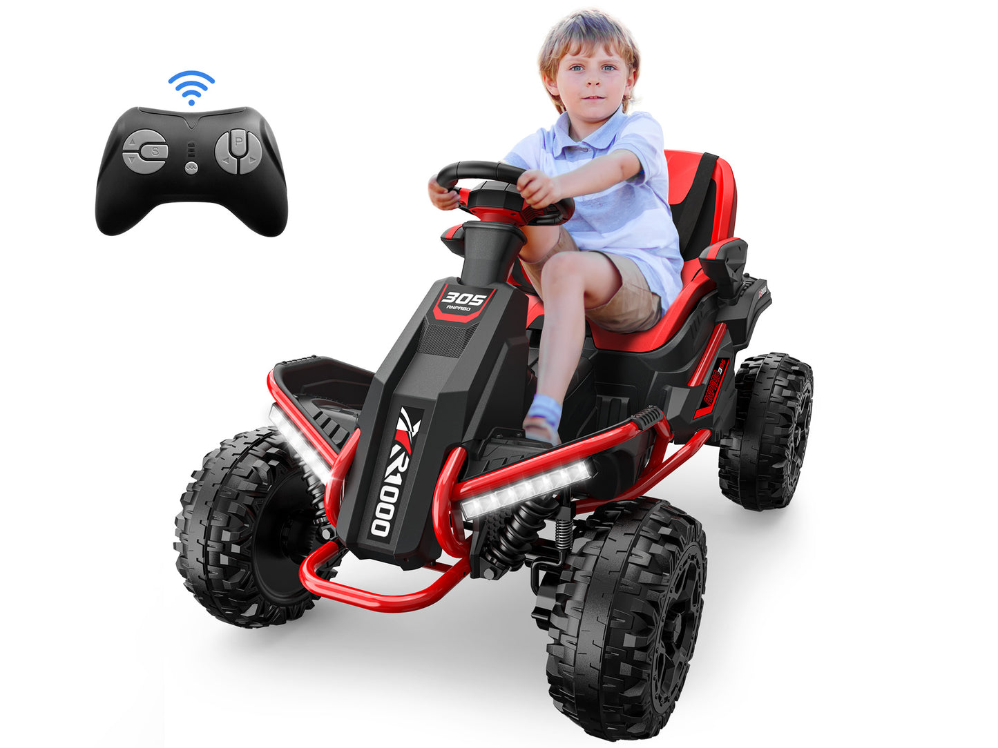 East Doll 24V Ride on ATV Car with 4 Shock Absorbers
