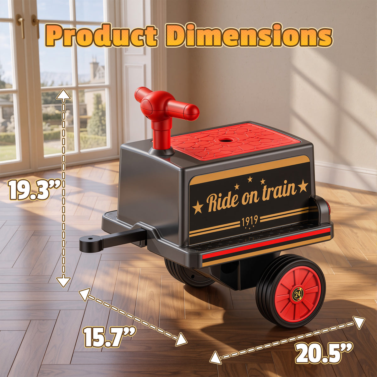 East doll Kids Train Carriage W/ Storage Box