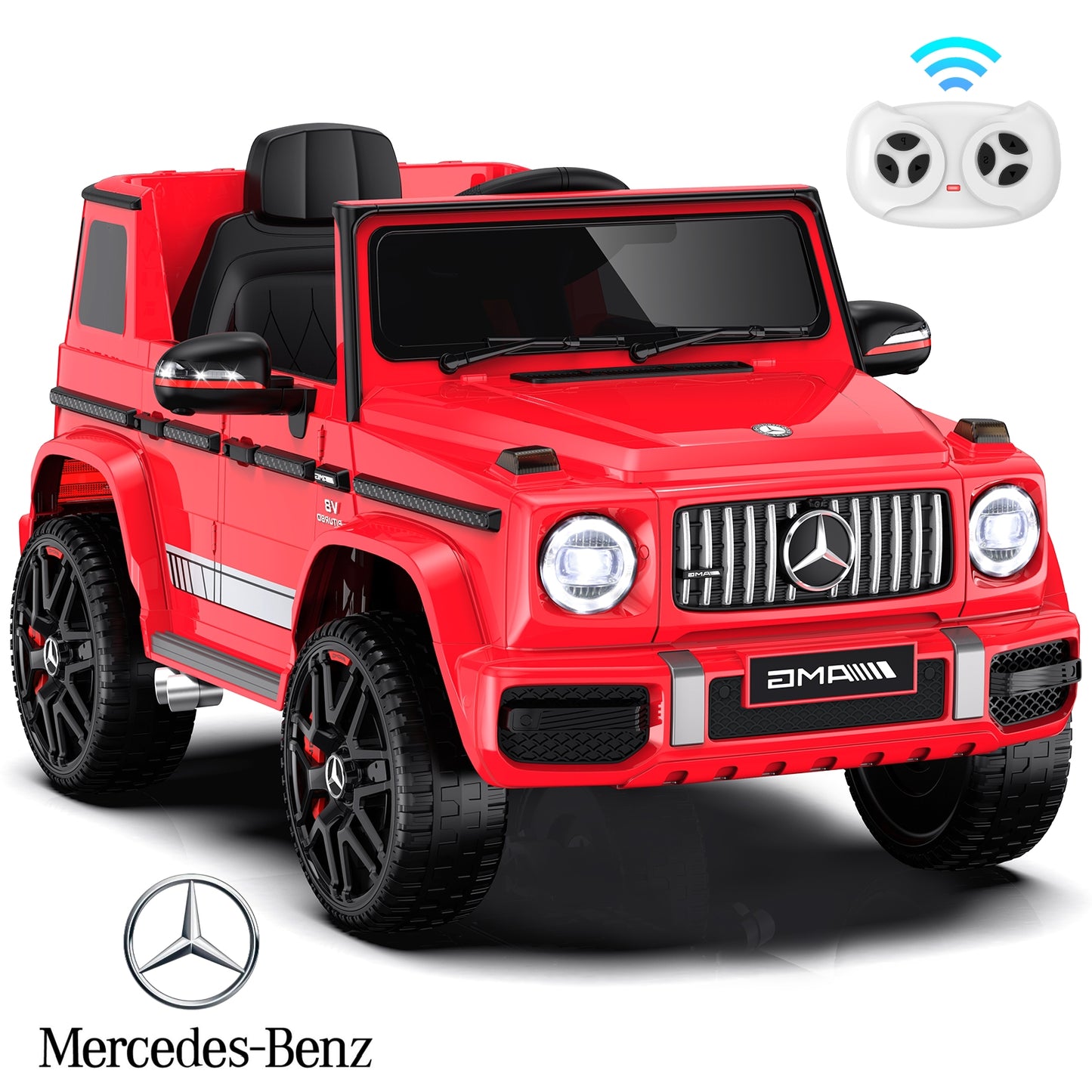 East doll 12V Power Ride on Toys for Toddlers, Kid Electric Car, G63 G Wagon Licensed Mercedes-Benz with Remote Controls, Aged 2-5Y