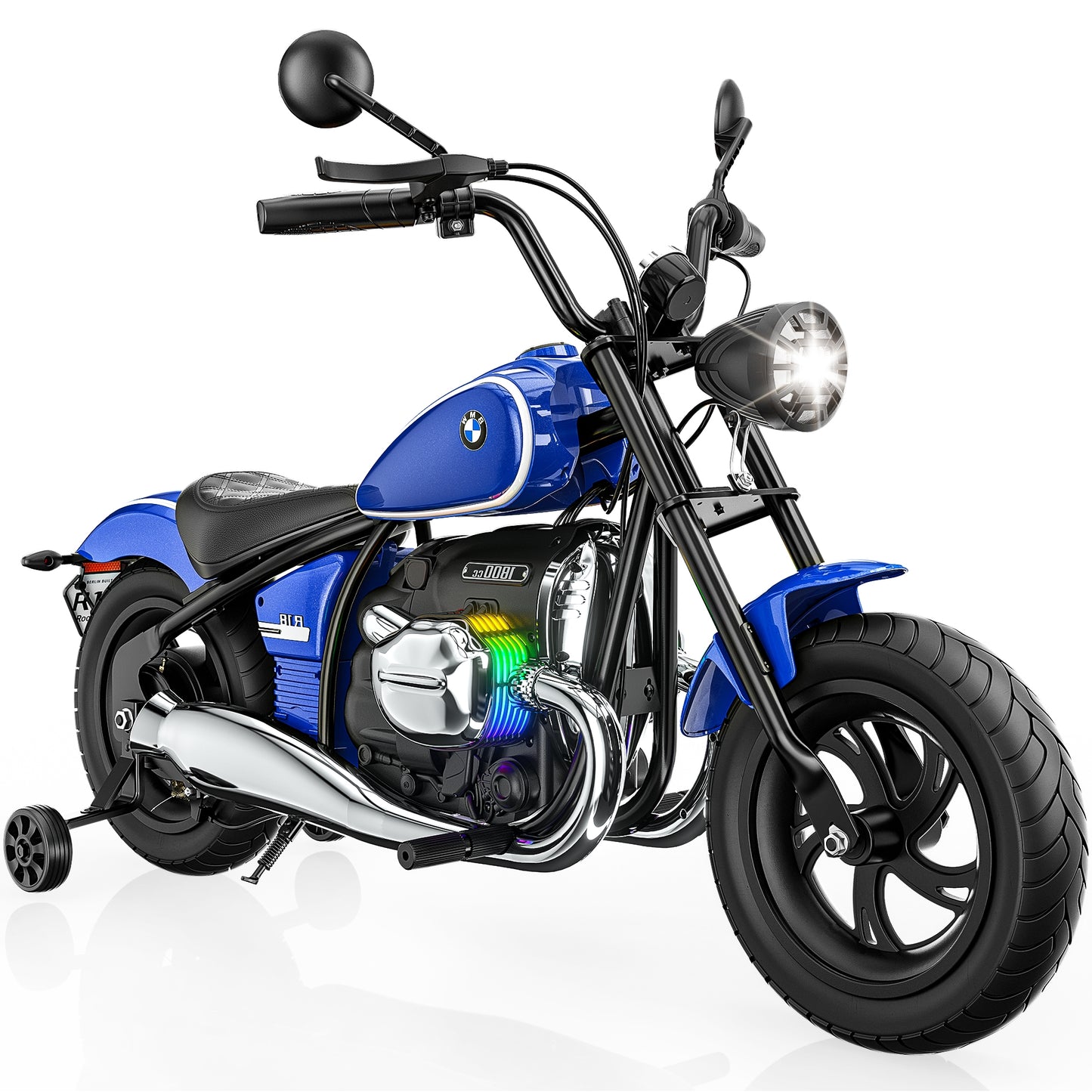 East doll BMW licensed Electric Motorcycle for Kids, Electric Ride on Toy, 200W Power Motor, Up to 13.05MPH & 12 Miles Long-Range, Twist-Grip Throttle, 3-Speed, Lights & Music