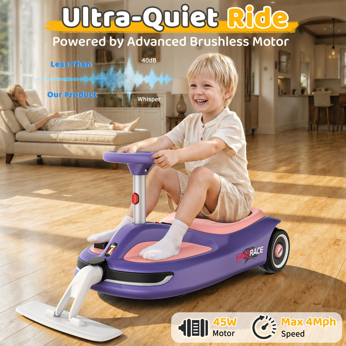 East doll 12V Electric Wiggle Car