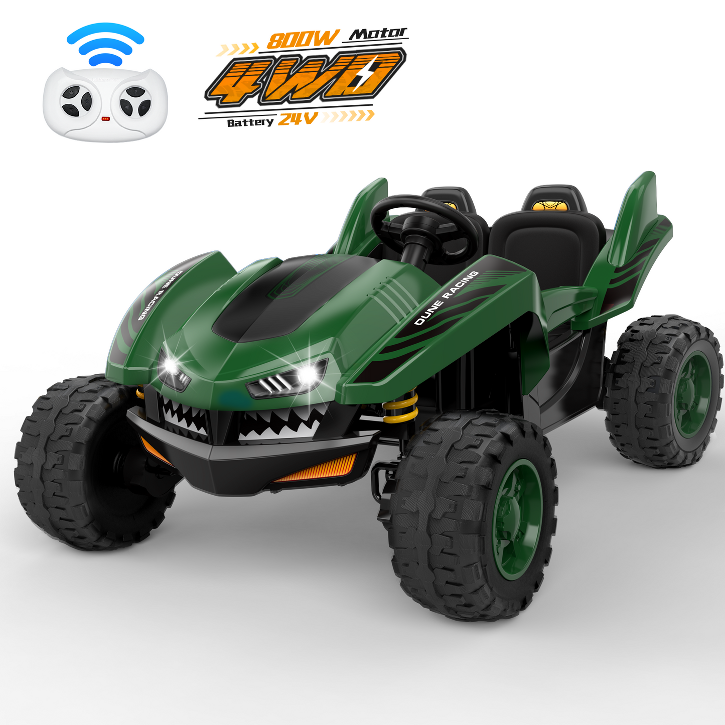 East doll 24V Big Kids Ride on Toys, 2 Seater Power Ride On Car