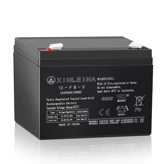 East doll 24V 7Ah Rechargeable Sealed Lead Acid Battery - Suitable for Most Kids Ride on Car - Battery Accessories