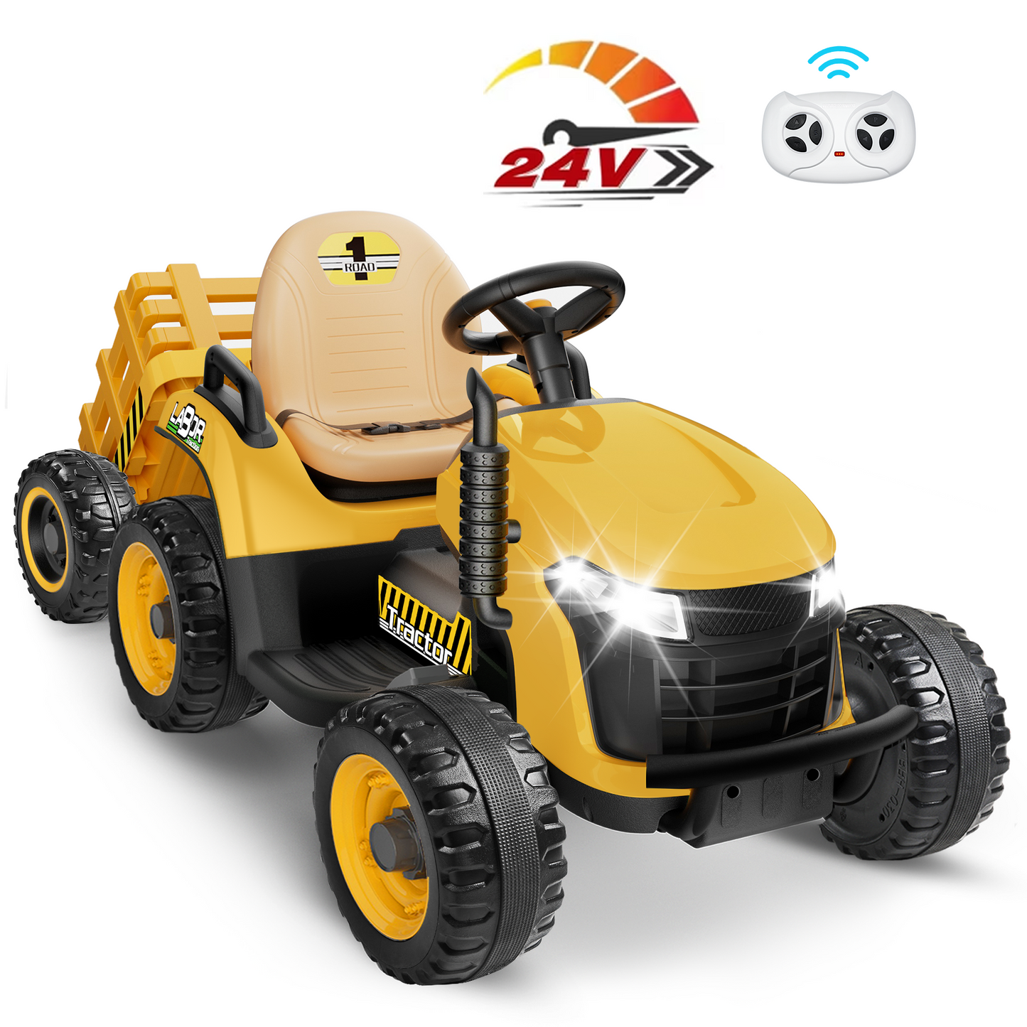 East doll 24 Rideon Tractor with Trailer