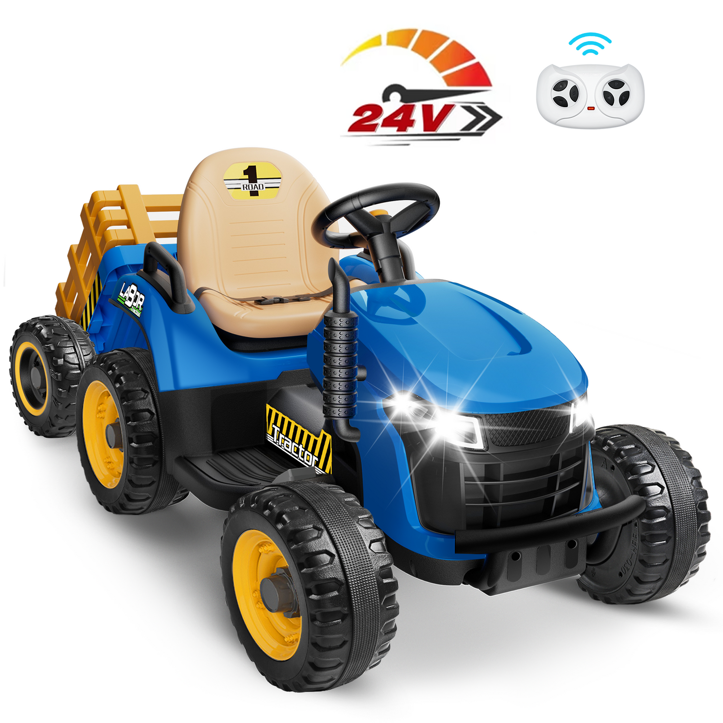 East doll 24 Rideon Tractor with Trailer