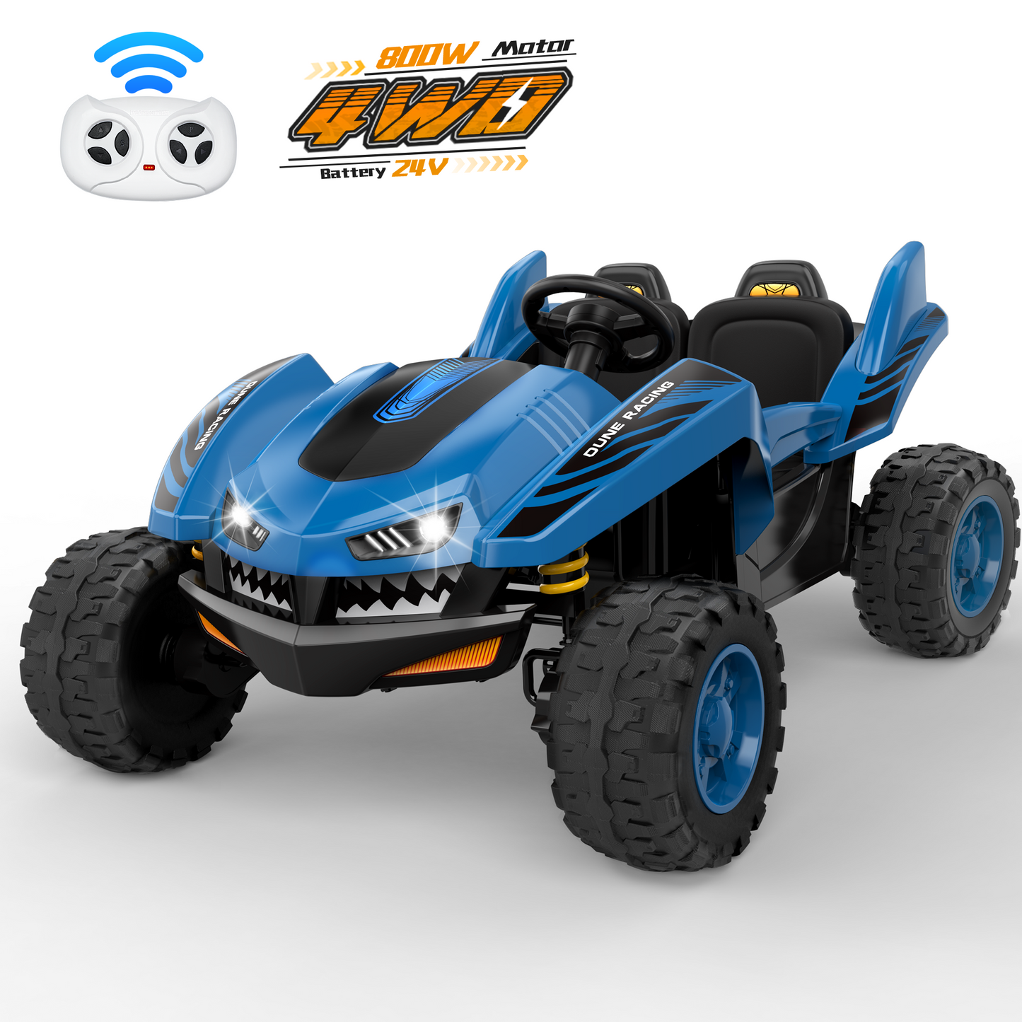 East doll 24V Big Kids Ride on Toys, 2 Seater Power Ride On Car