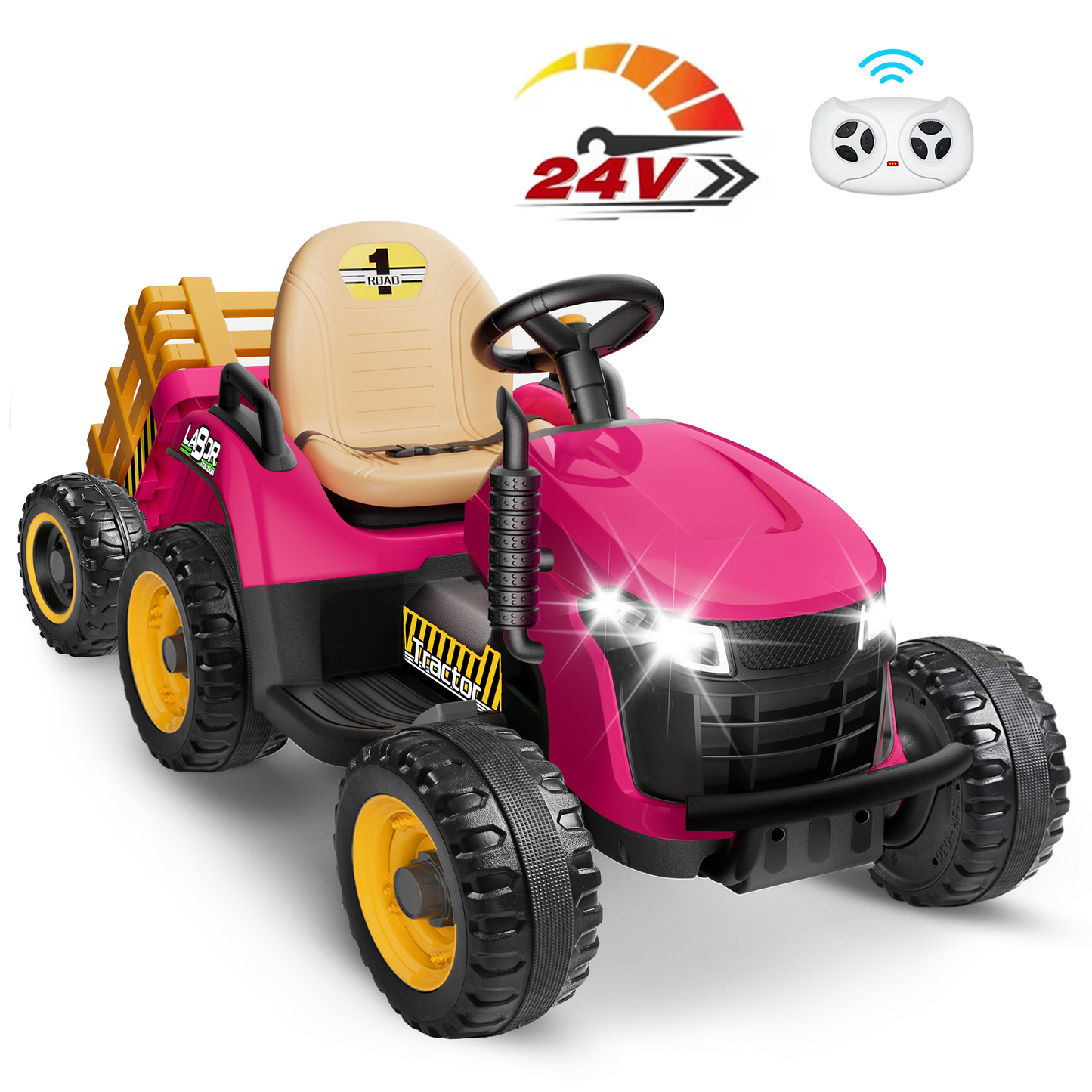East doll 24 Rideon Tractor with Trailer