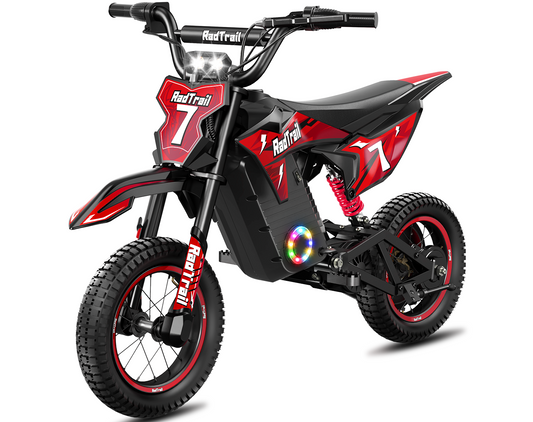 East doll 36V Electric Dirt Bike for Kids, Peak 700W Kids Electric Dirt Bikes, Electric Kids Dirt Bike for Boys Girls Aged 6-12Y, 3-Speed, Max 15.5 Mph, 13.7 Miles Long Range, 3 Light Modes