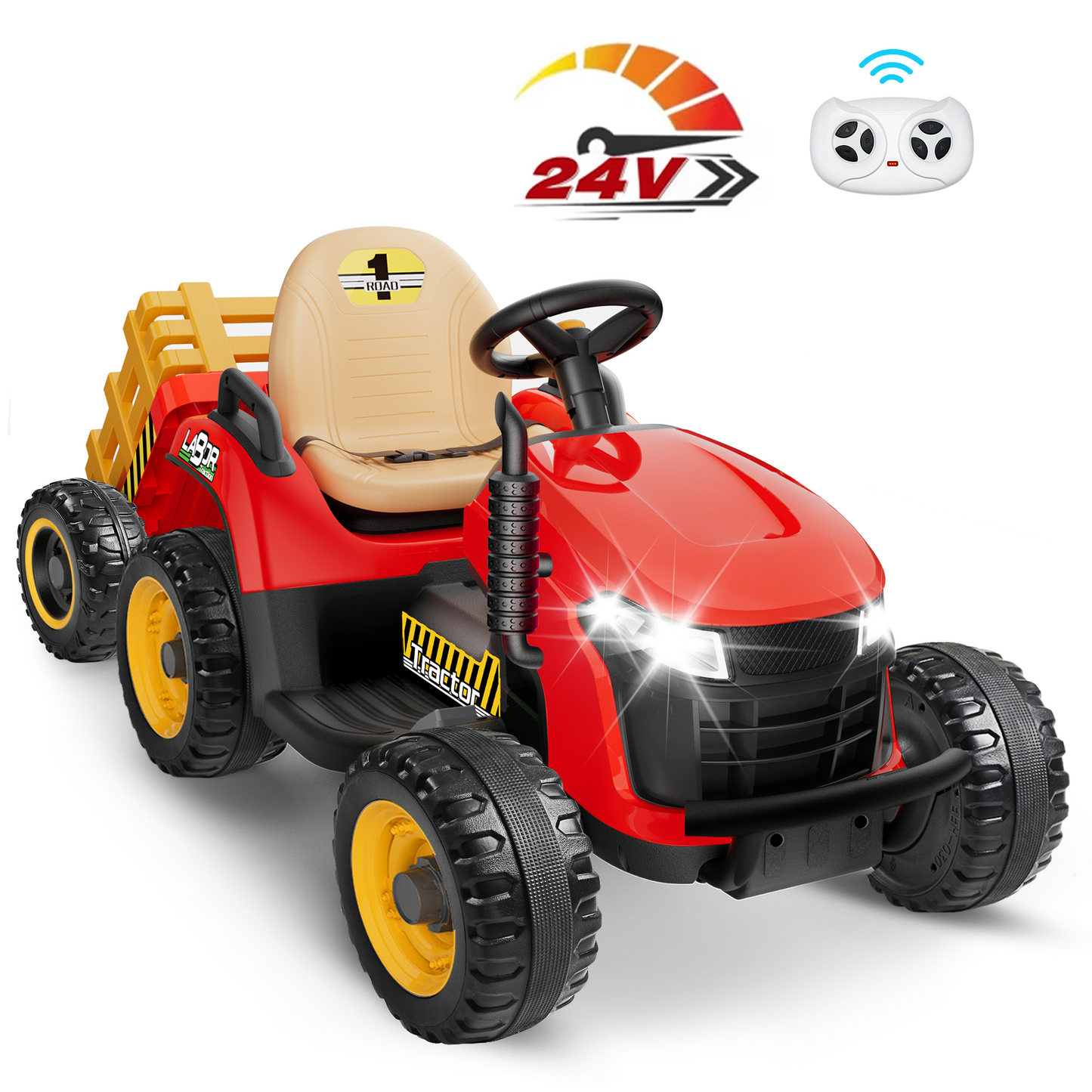 East doll 24 Rideon Tractor with Trailer