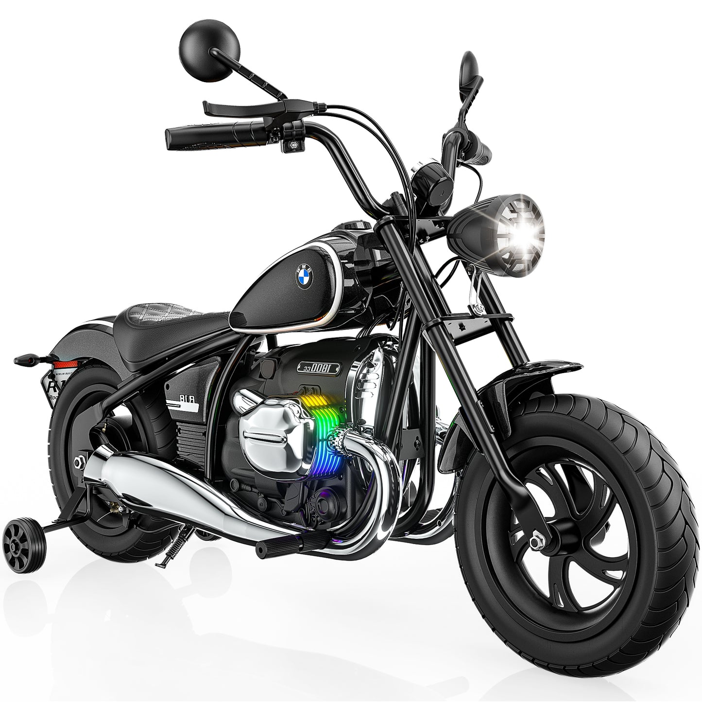 East doll BMW licensed Electric Motorcycle for Kids, Electric Ride on Toy, 200W Power Motor, Up to 13.05MPH & 12 Miles Long-Range, Twist-Grip Throttle, 3-Speed, Lights & Music