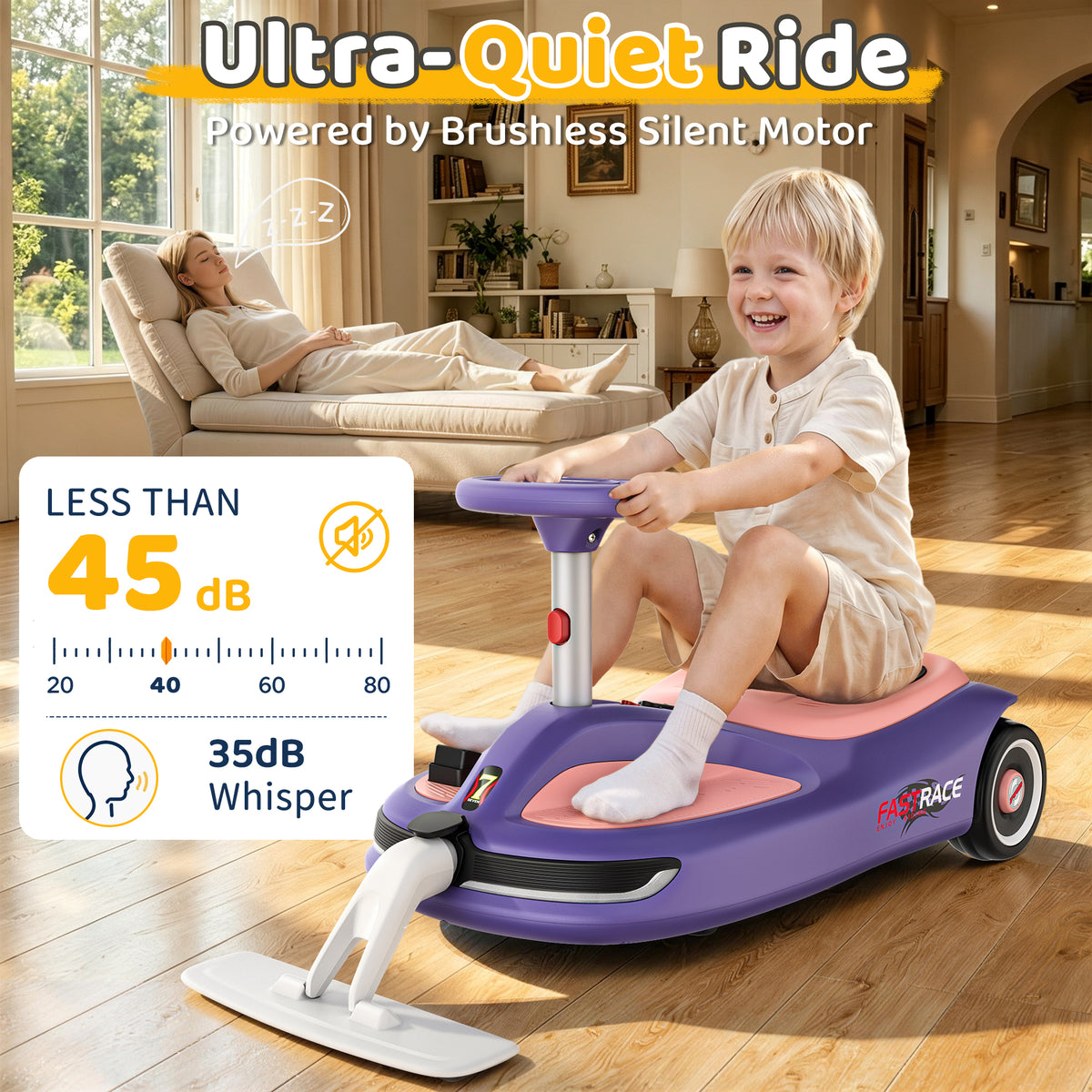 East doll 12V Electric Wiggle Car