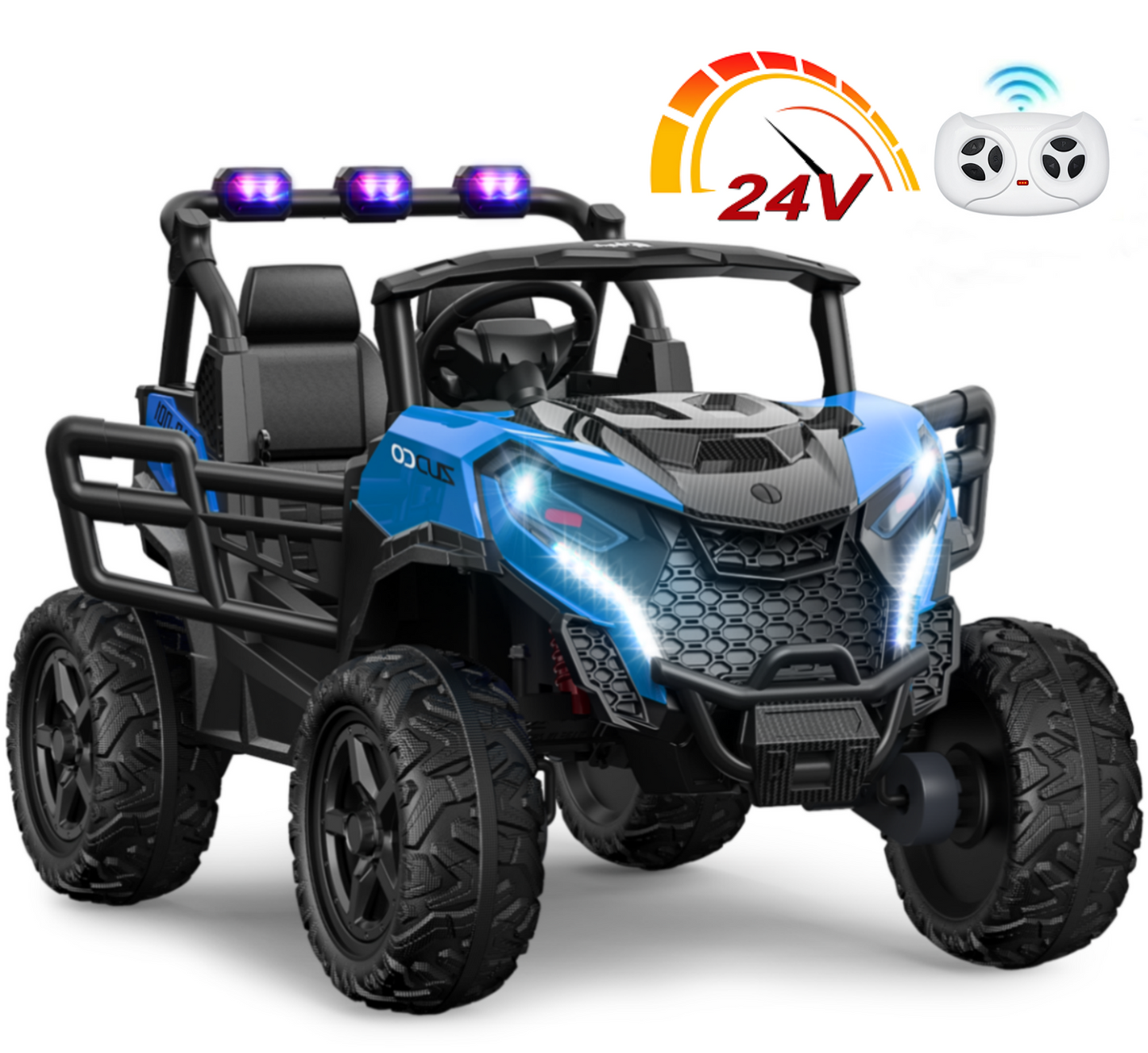 East doll 24V Kids Ride on UTV Car, 2 Seater Ride on Toy for Big Kids, Power Ride on Car for Boys, 4WD 800W Motors, Kid Electric Car Aged 3-8Y , 5.1 MPH , EVA Wheels, Remote Control, Music