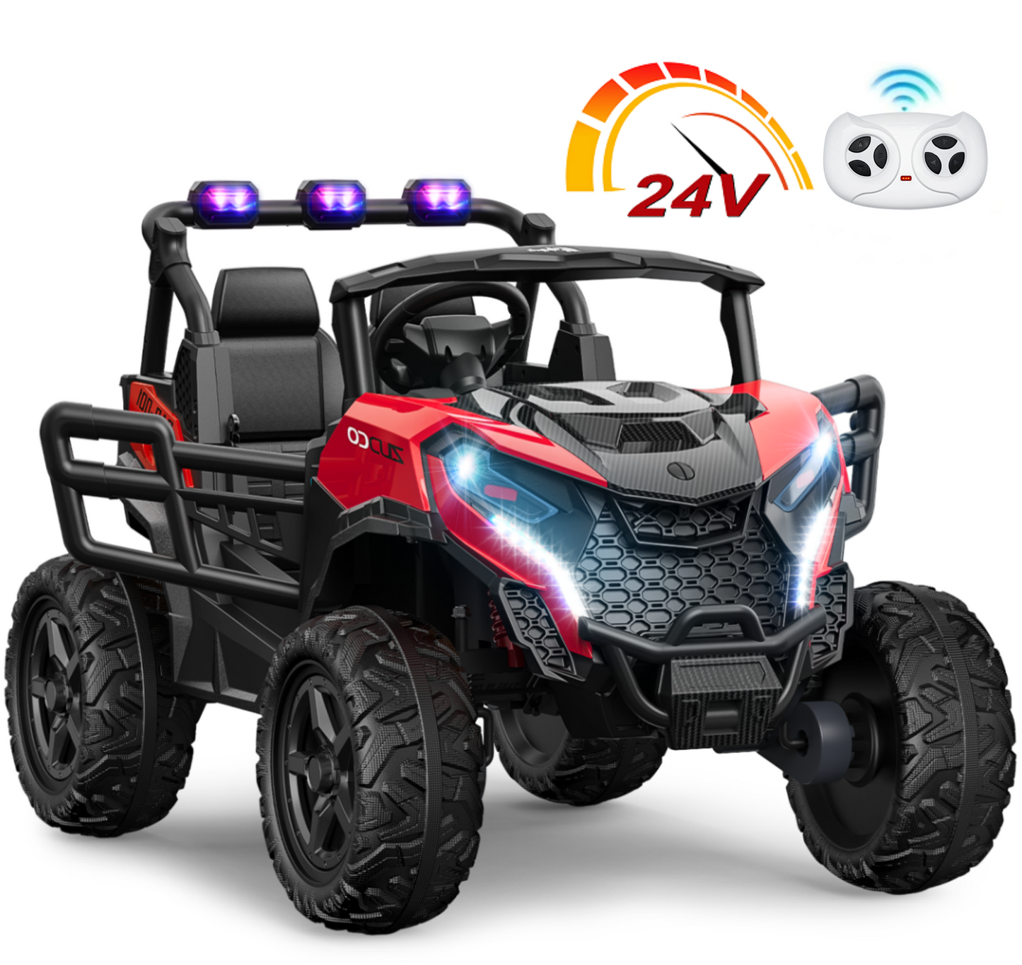 East doll 24V Kids Ride on UTV Car, 2 Seater Ride on Toy for Big Kids, Power Ride on Car for Boys, 4WD 800W Motors, Kid Electric Car Aged 3-8Y , 5.1 MPH , EVA Wheels, Remote Control, Music
