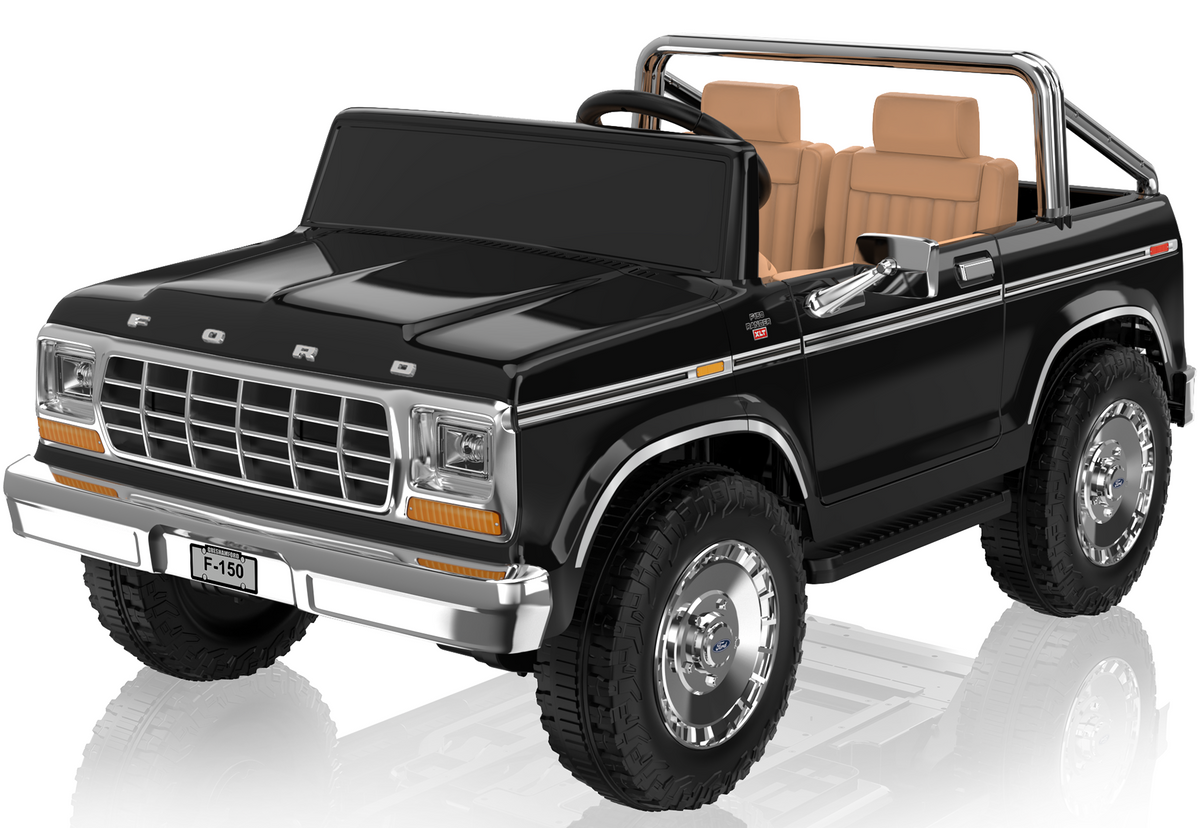 ANPABO Licensed Ford F-150 24V 2 Seater Ride on Car for Kids, Black