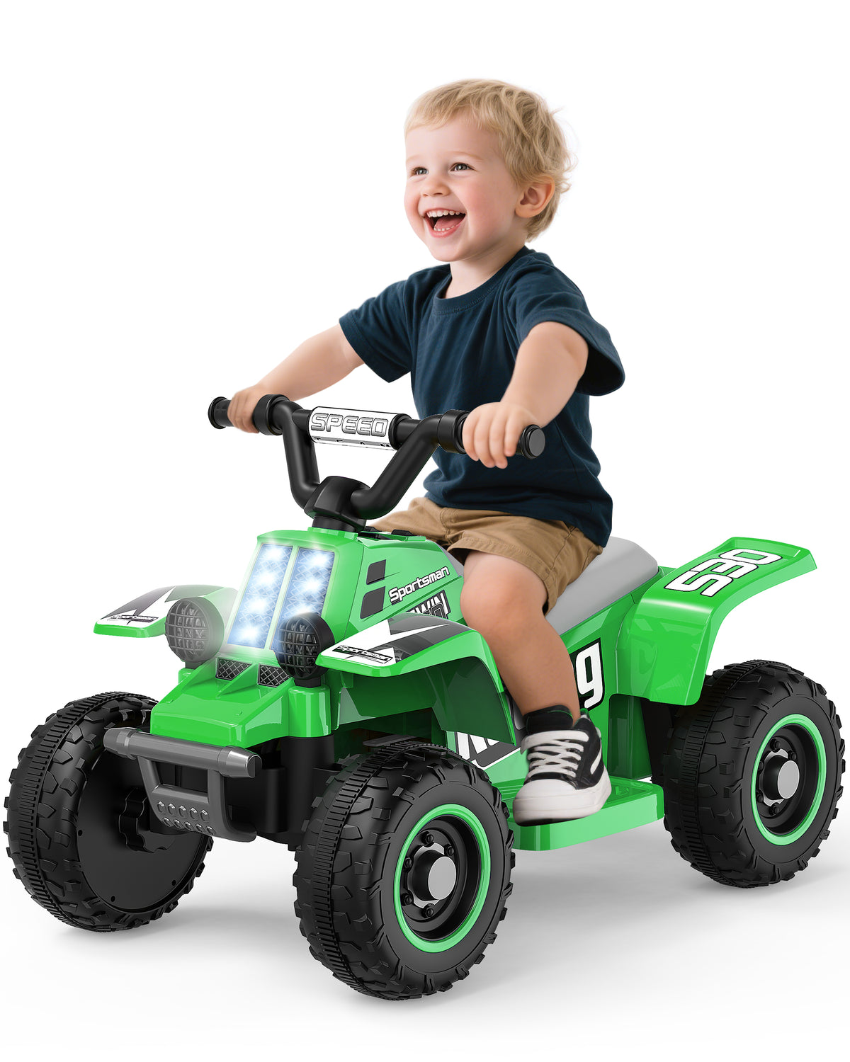 TOYBSNR 6V Ride on ATV Toys, Toddler Car, Ride on Car w/ Music Player