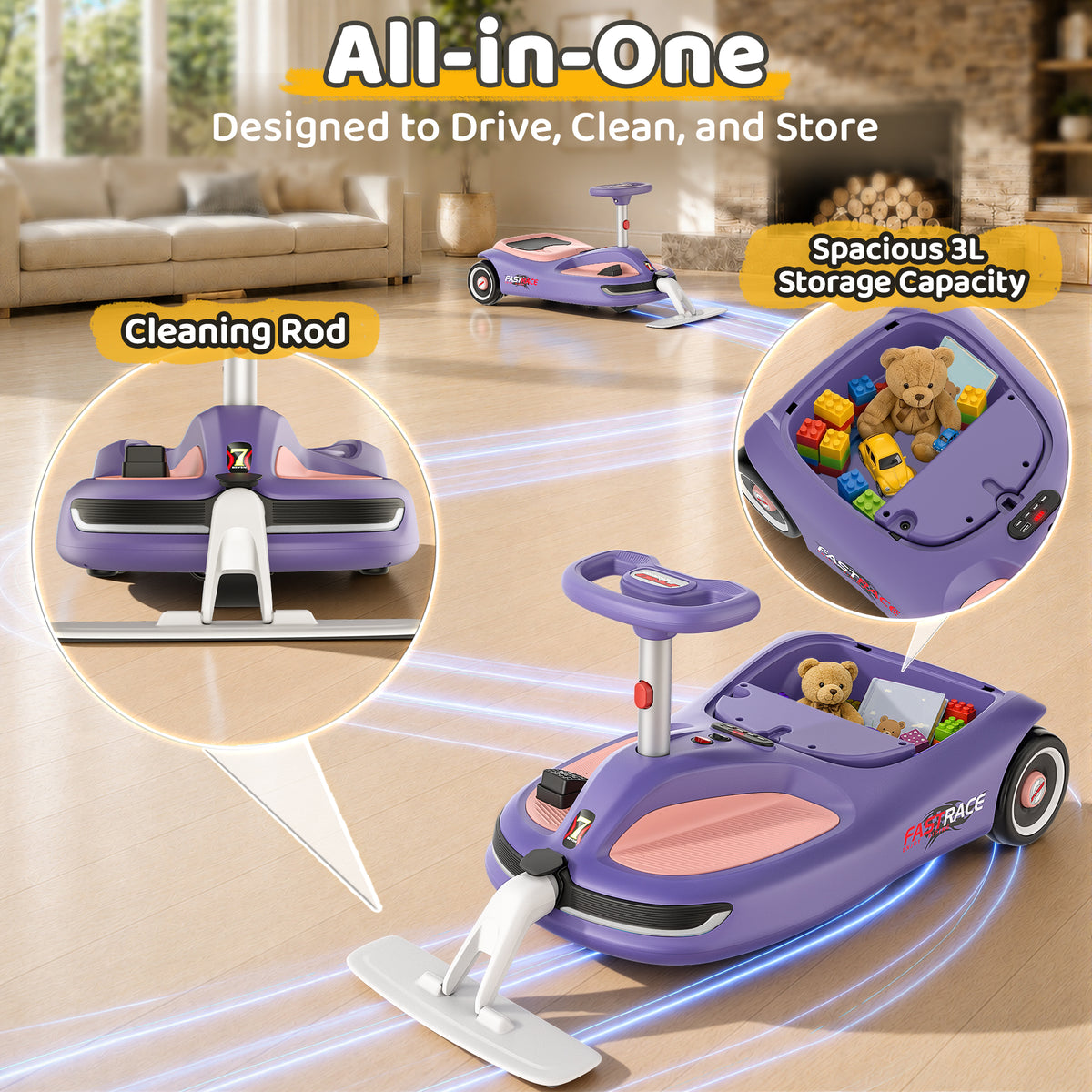 East doll 12V Electric Wiggle Car