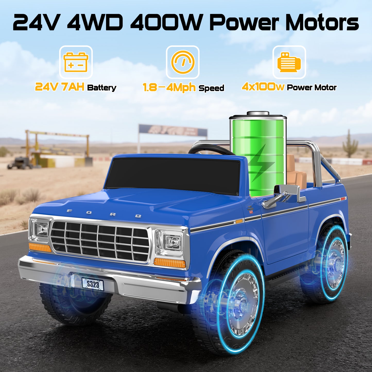 East doll 24V 2 Seater Power Ride on Car for Kids, Licensed Ford 1973 Ford F-150 Ride on Dump Truck, Remote Control, Bluetooth, Storage Bed