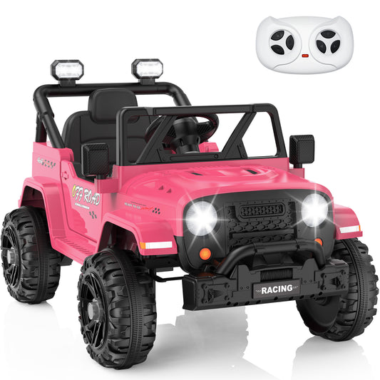 East doll 12V Ride on Car for Toddlers, Kids Electric Car with Remote Control, Bluetooth, Music, 3 Speeds for Kids Gifts