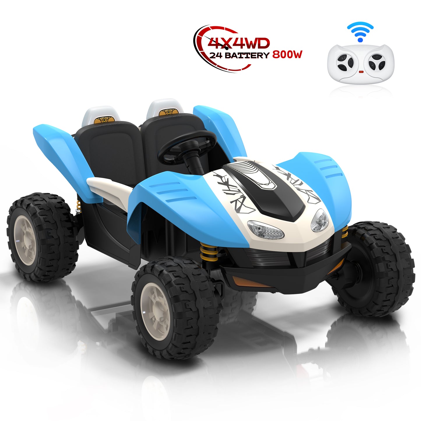 East doll 24V Ride On Car for Big Kids, 2 Seater