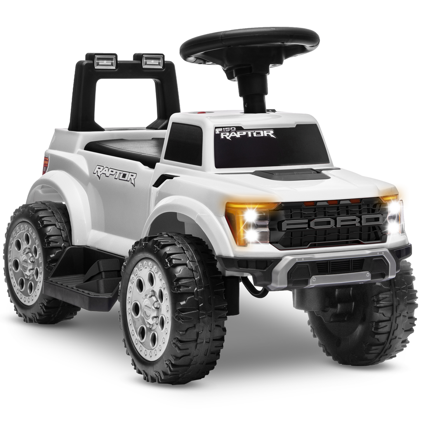 East doll 6V Ride on Toy for Toddler, Ford Electric Car for Kids, Toddler Car for Ages 1-3 Years, LED Lights, Power Motor，4 wheeler, Kids ATV