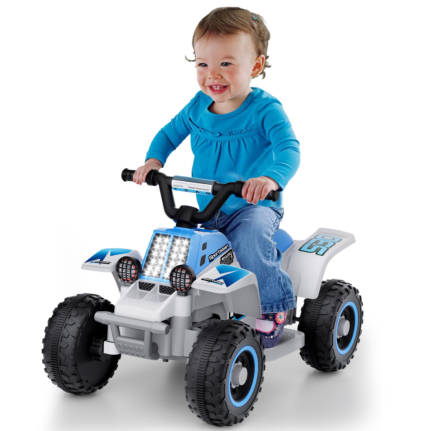 Eastdoll 6V 7Ah Ride on ATV Car for Kids, 2MPH, 55 Lbs