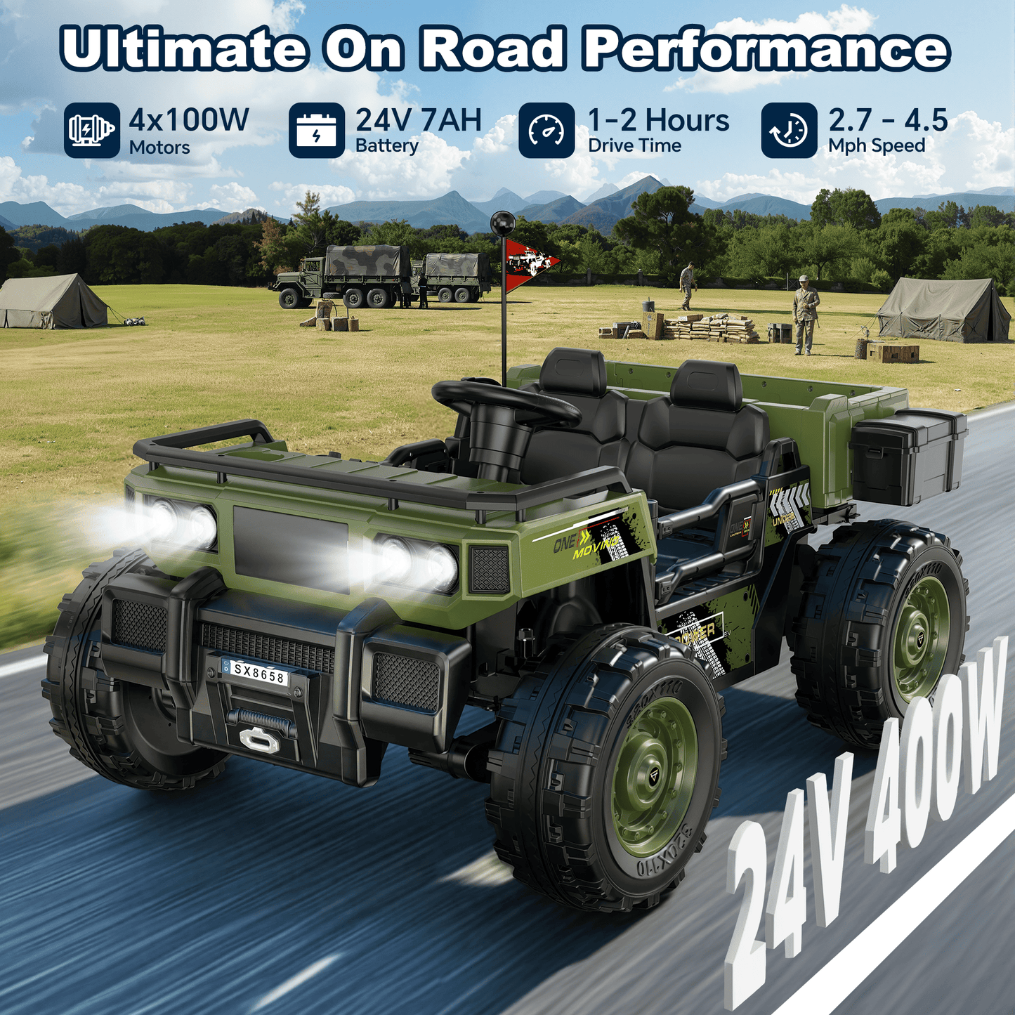 East doll 24V Powered Ride on Dump Truck