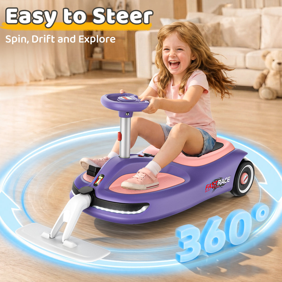 East doll 12V Electric Wiggle Car