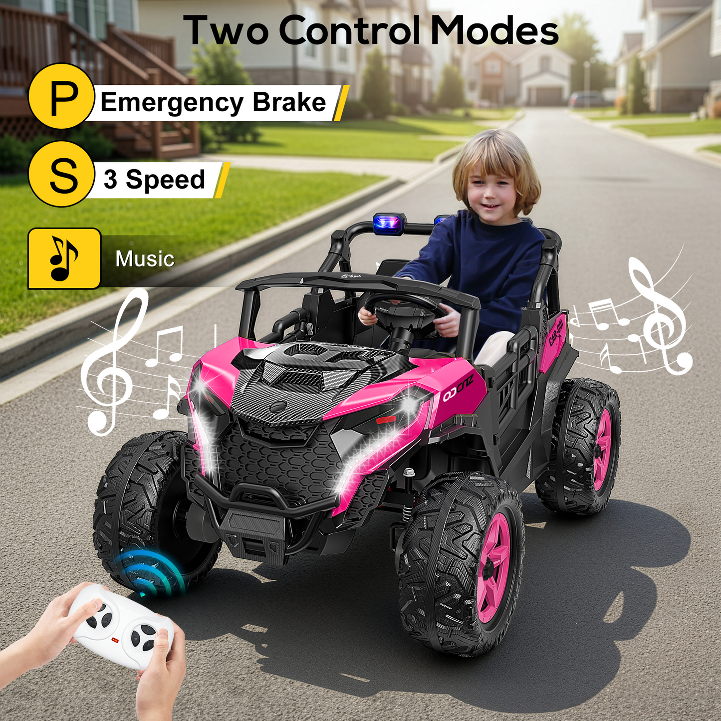 East doll 24V Kids Ride on UTV Car, 2 Seater Ride on Toy for Big Kids, Power Ride on Car for Boys, 4WD 800W Motors, Kid Electric Car Aged 3-8Y , 5.1 MPH , EVA Wheels, Remote Control, Music