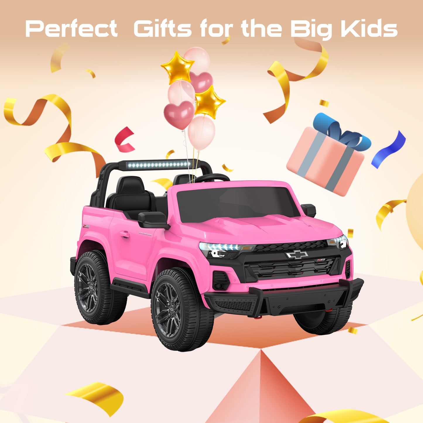 East doll 24 Volt Power Ride on Toys Car for Big Kids, Licensed Chevrolet 2 Seater Ride-on UTV Cars, 24V Ride ons, 800W Motor, Remote Control, 2-5MPH, Electric Car