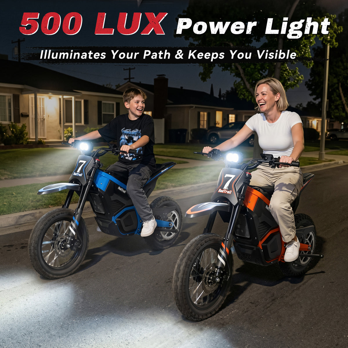 AceCruisers RadTrail M5 48V Electric Dirt Bike for Teens & Adults, 3000W Peak & 40 MPH