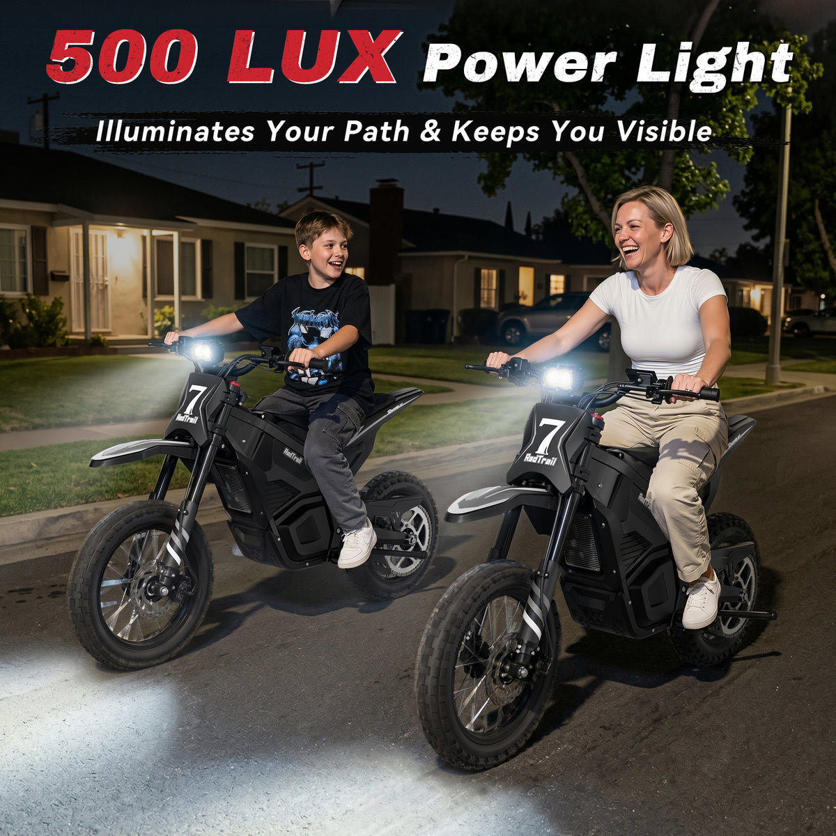 AceCruisers RadTrail M5 48V Electric Dirt Bike for Teens & Adults, 3000W Peak & 40 MPH