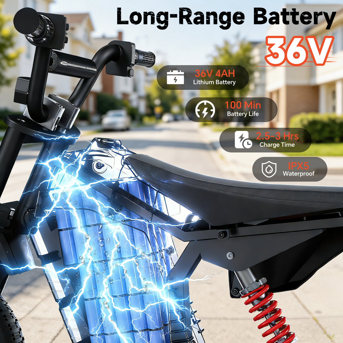 AceCruisers 36V Electric Dirt Bike for Kids 4-10, 700W Peak & Max 15.5 MPH, 13.7 Miles