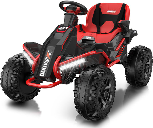 ANPABO 24V 4x200W Ride On Toys for Big Kids Aged 3-12, Adjustable Wide Seat