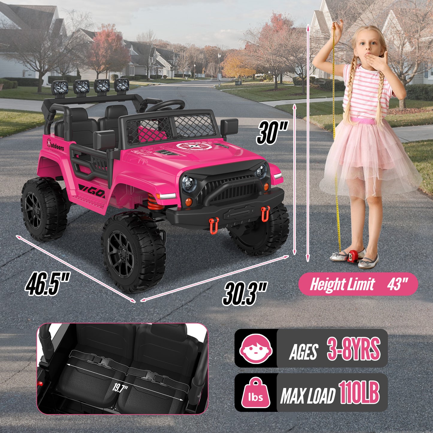East doll 24V Electric Power Ride On Car for Kids