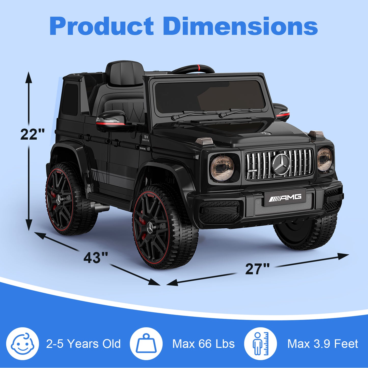 East Doll 12V Ride on Car, G63
