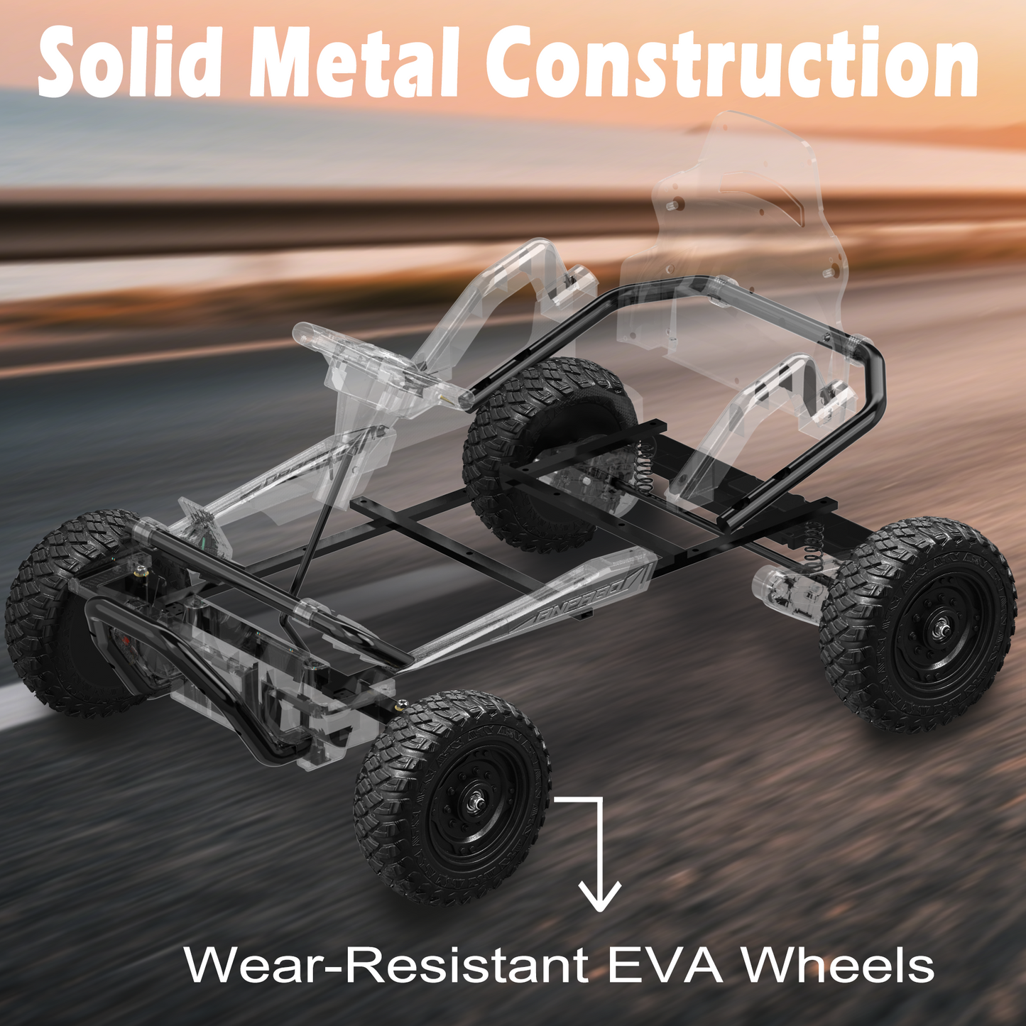 East doll 24V Ride on Toys Car for Big Kids Aged 3+, Electric Kart, Power 2X200W Motors, 4 Wheels, Remote Control, Gas Pedal & Brake, 5MPH