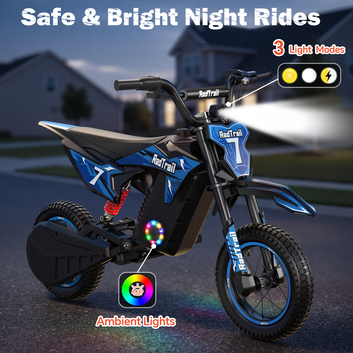 AceCruisers 36V Electric Dirt Bike for Kids 4-10, 700W Peak & Max 15.5 MPH, 13.7 Miles