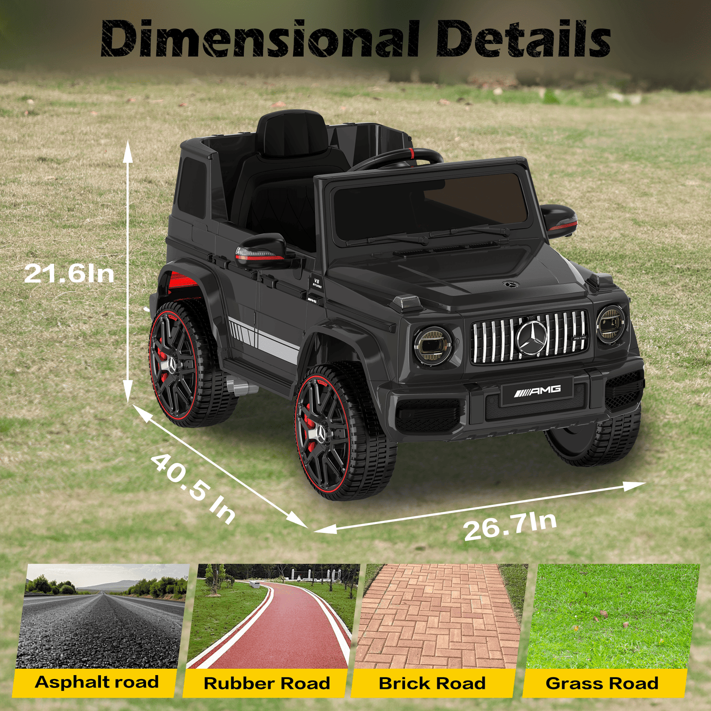 East doll 12V Power Ride on Toys for Toddlers, Kid Electric Car, G63 G Wagon Licensed Mercedes-Benz with Remote Controls, Aged 2-5Y