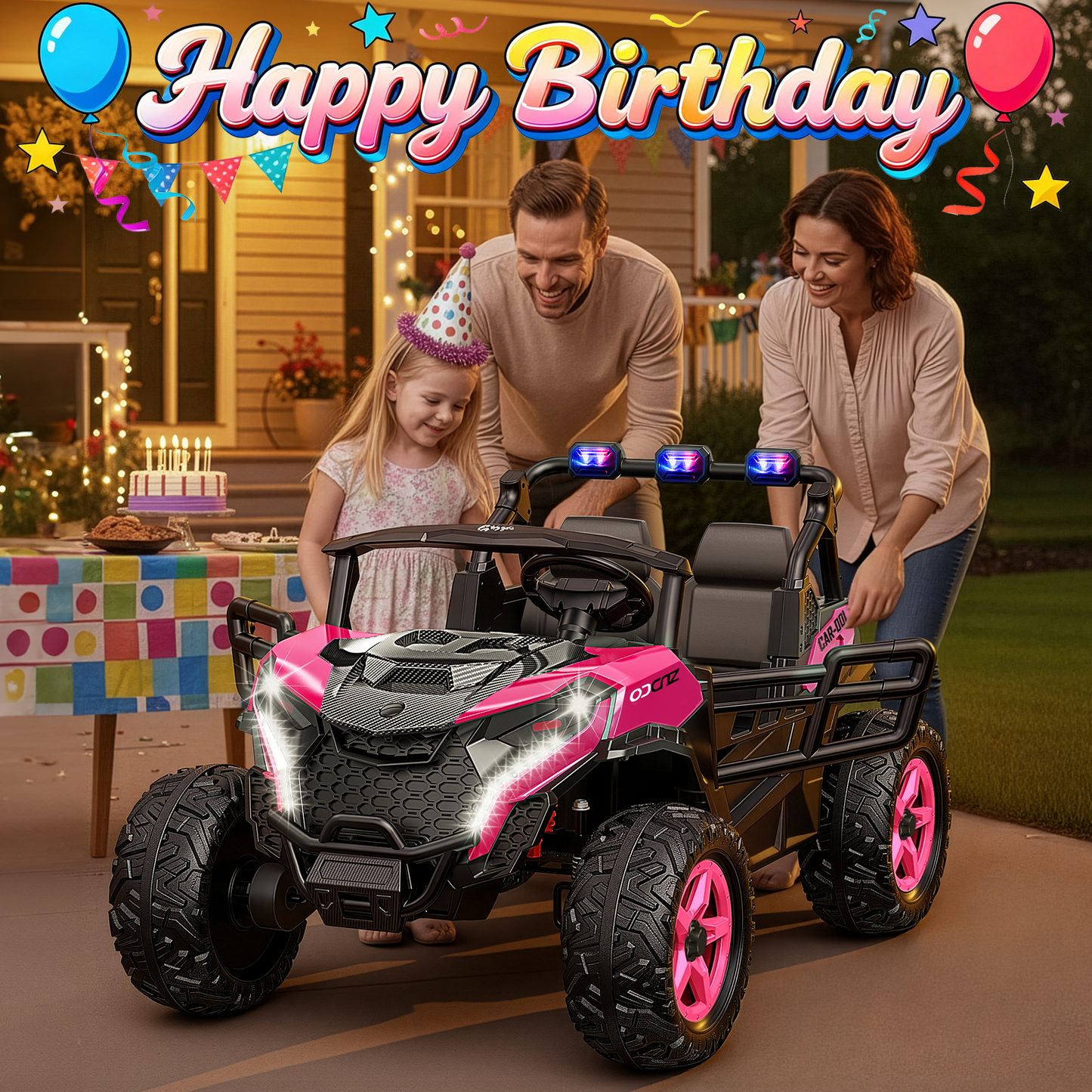 East doll 24V Kids Ride on UTV Car, 2 Seater Ride on Toy for Big Kids, Power Ride on Car for Boys, 4WD 800W Motors, Kid Electric Car Aged 3-8Y , 5.1 MPH , EVA Wheels, Remote Control, Music