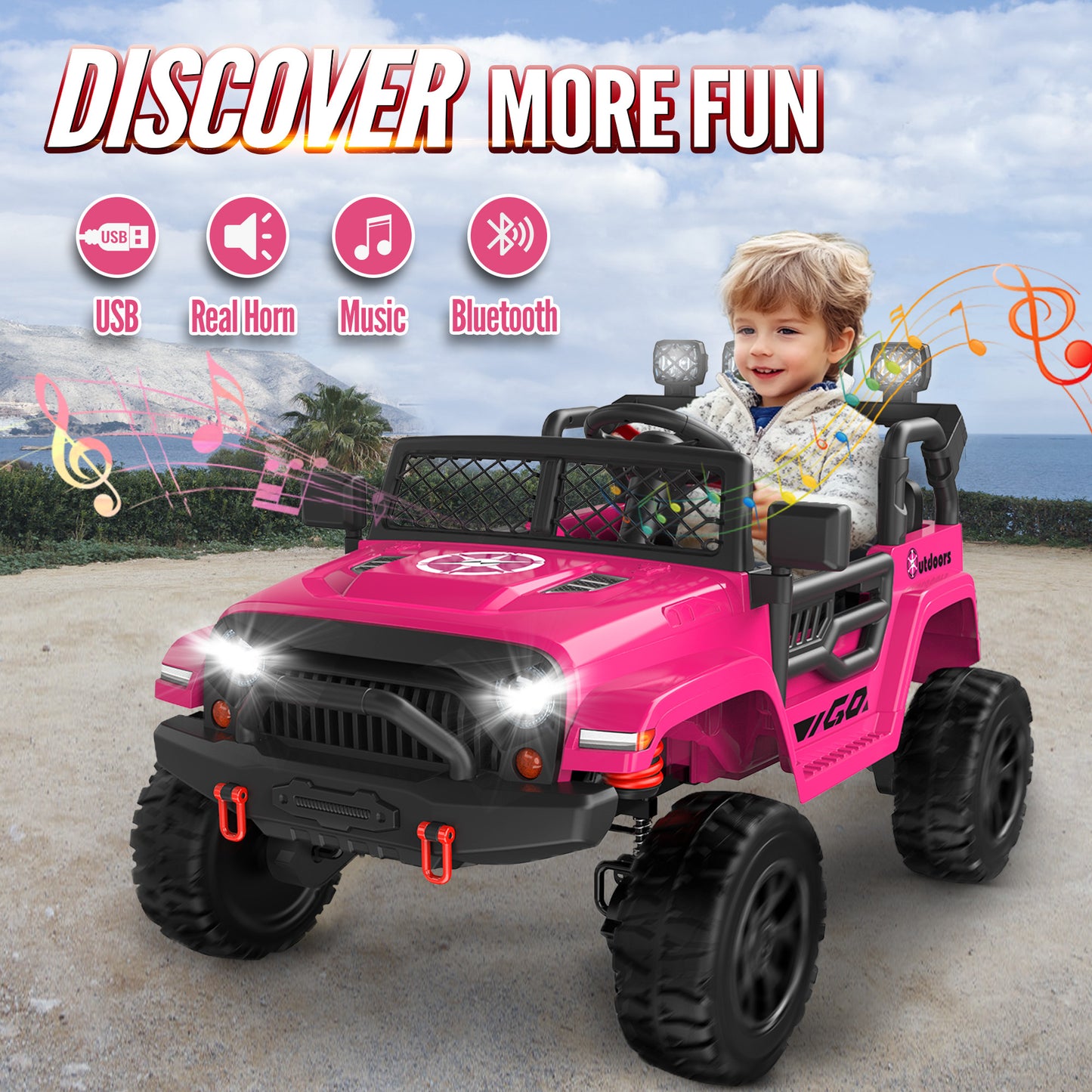 East doll 24V Electric Power Ride On Car for Kids