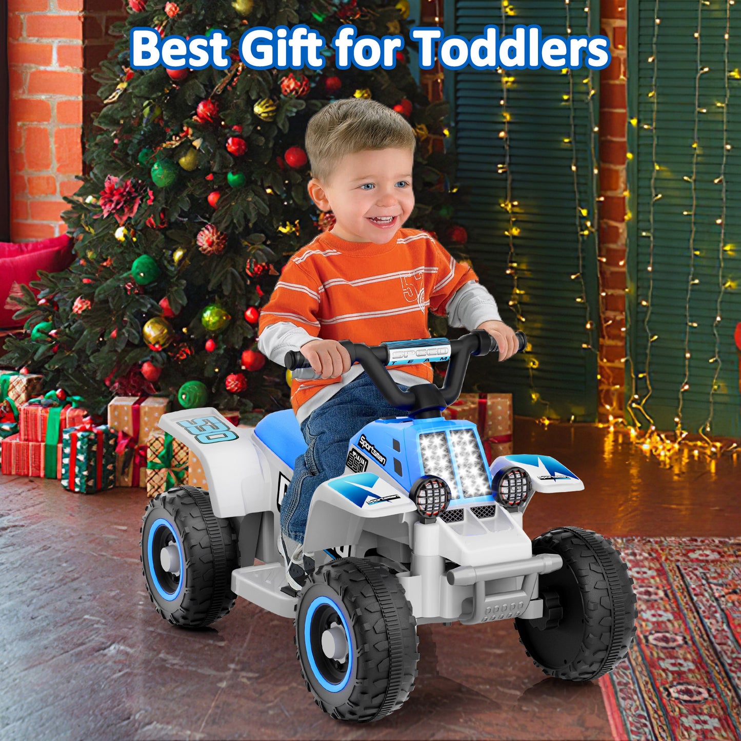 Eastdoll 6V 7Ah Ride on ATV Car for Kids, 2MPH, 55 Lbs